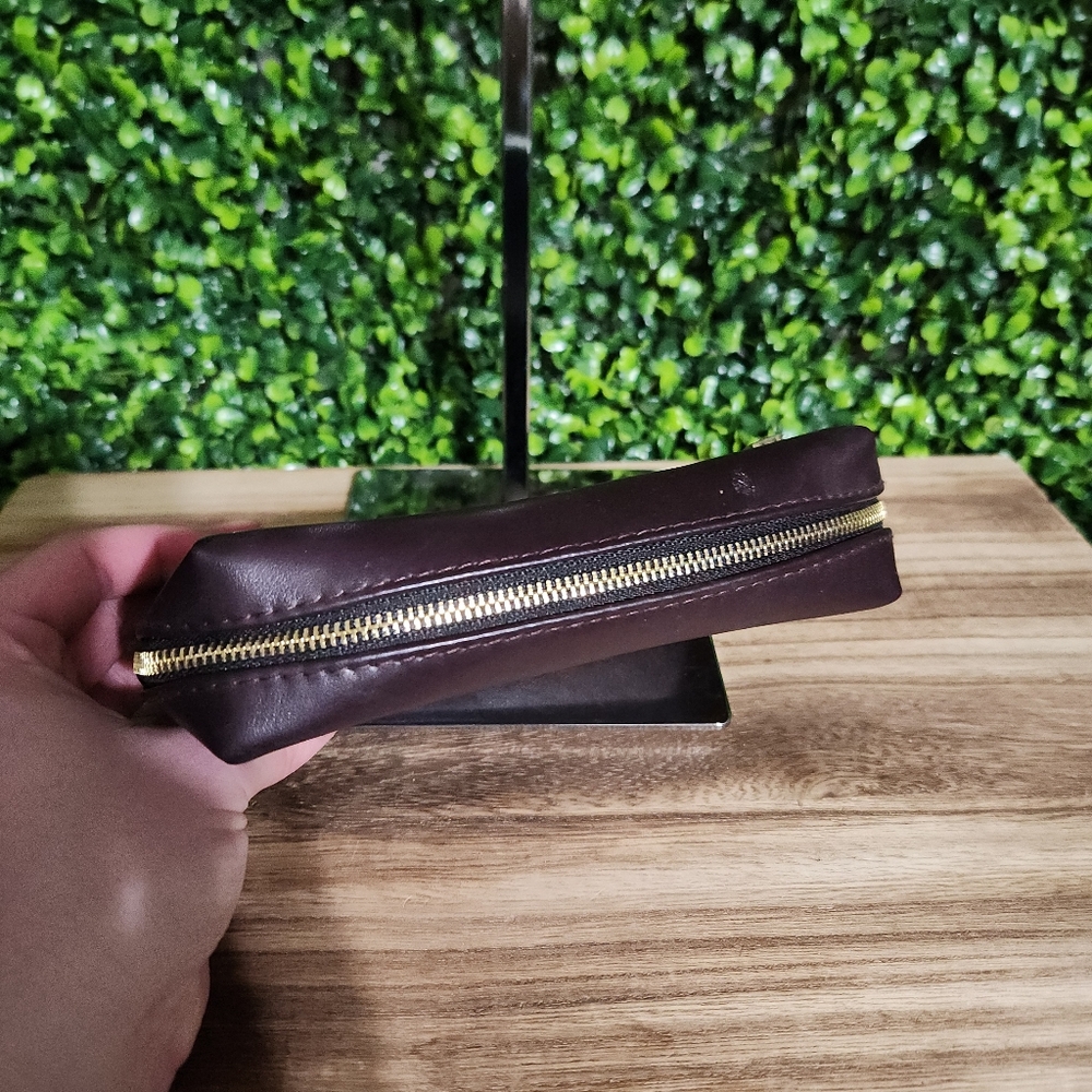 Yves Saint Laurent Beauté Dark Purple Pouch Clutch - Picture 3 of 12